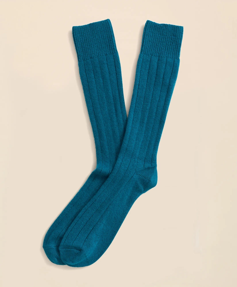 Brooks Brothers Men Cashmere Crew Socks