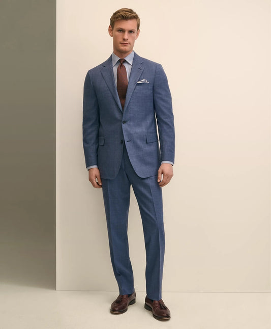 Brooks Brothers Tailored Classic Fit Wool Check 1818 Suit