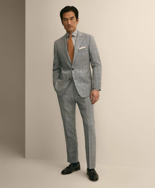 Brooks Brothers Tailored Classic Fit Wool Check 1818 Suit