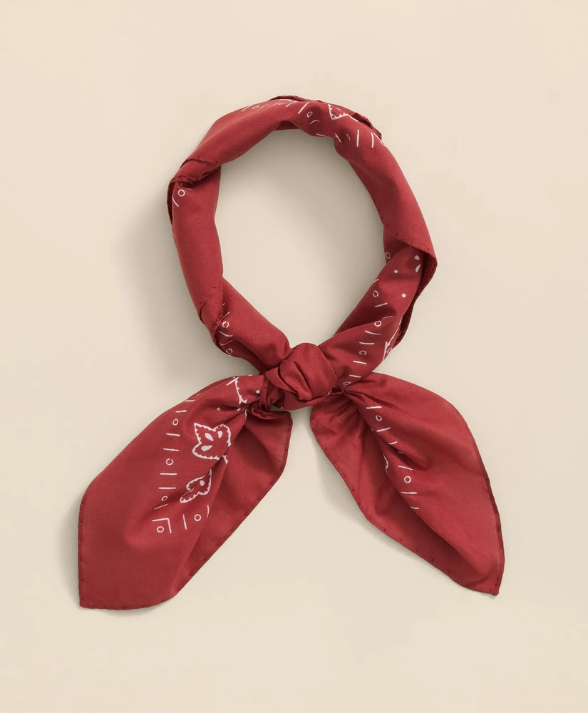Brooks Brothers Men Cotton Bandana Print Neckerchief