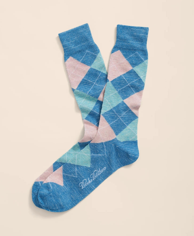 Brooks Brothers Men Cotton Blend Argyle Socks