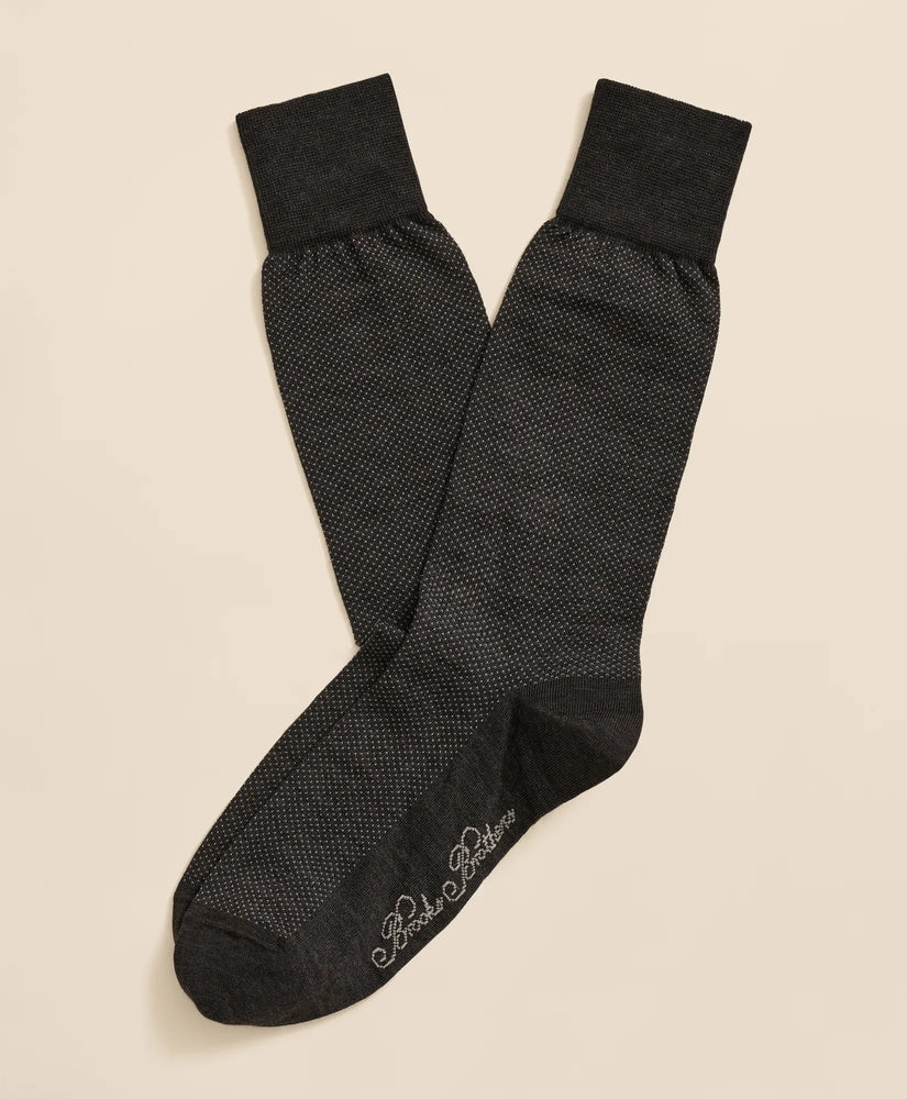 Brooks Brothers Men Cotton-Blend Birdseye Socks