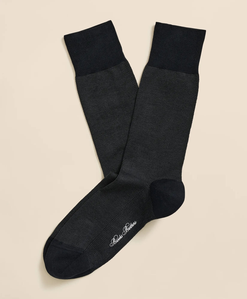 Brooks Brothers Men Cotton-Blend Birdseye Socks