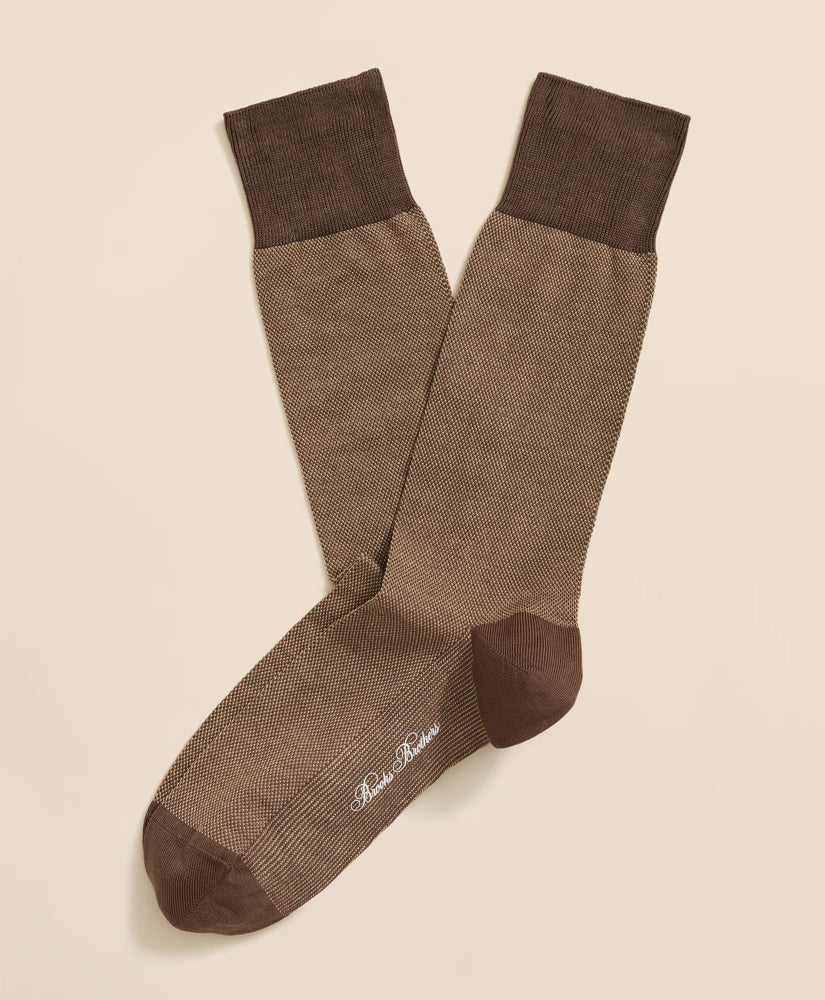 Brooks Brothers Men Cotton-Blend Birdseye Socks