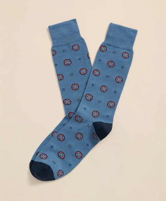 Brooks Brothers Men Cotton-Blend Foulard Socks