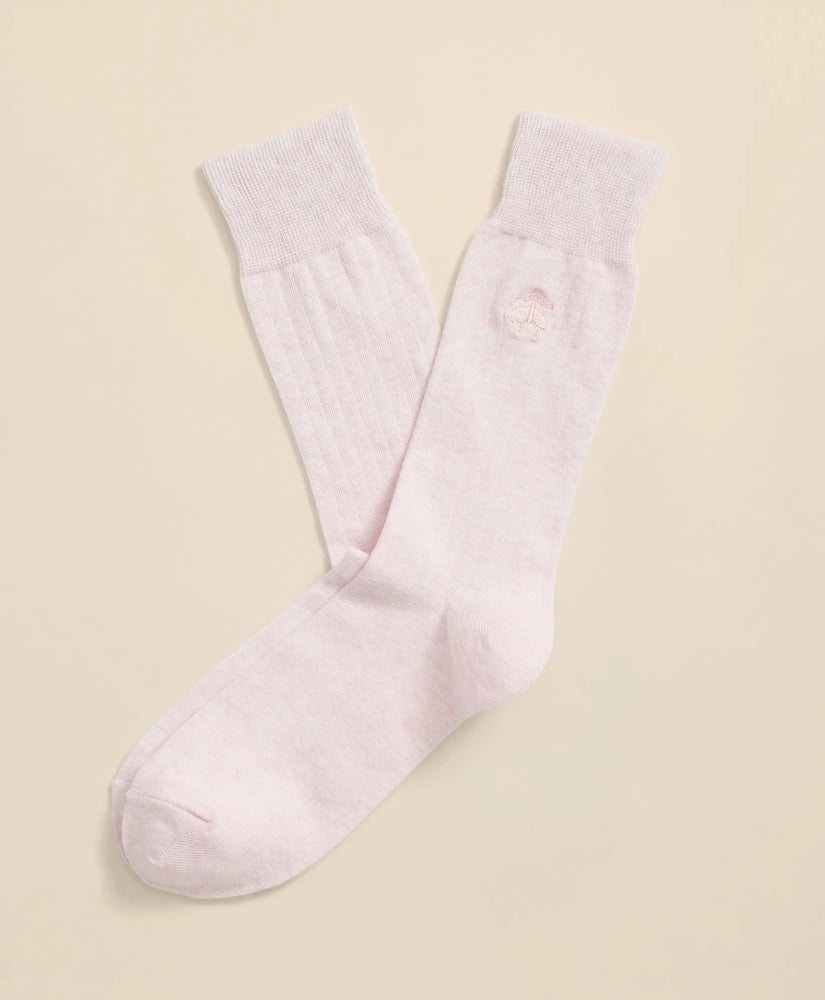 Brooks Brothers Men Cotton Blend Ribbed Socks