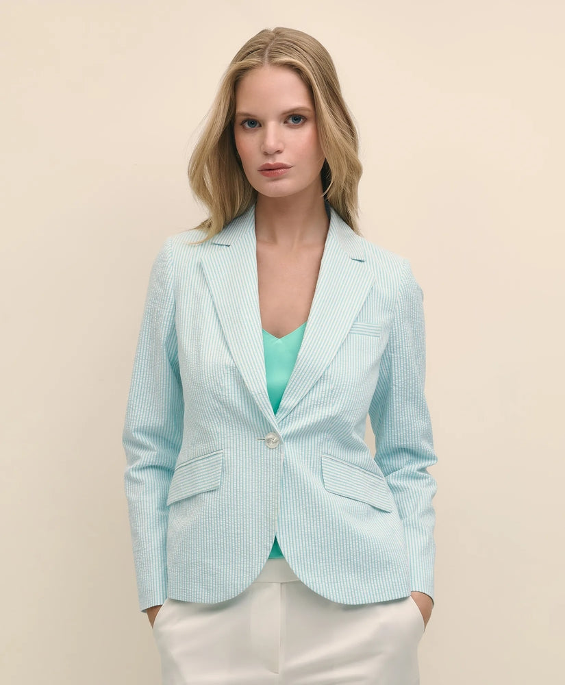 Brooks Brothers Sale Cotton Blend Seersucker Jacket