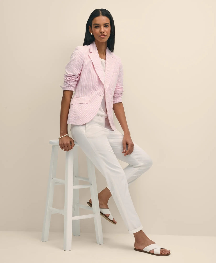 Brooks Brothers Sale Cotton Blend Seersucker Jacket