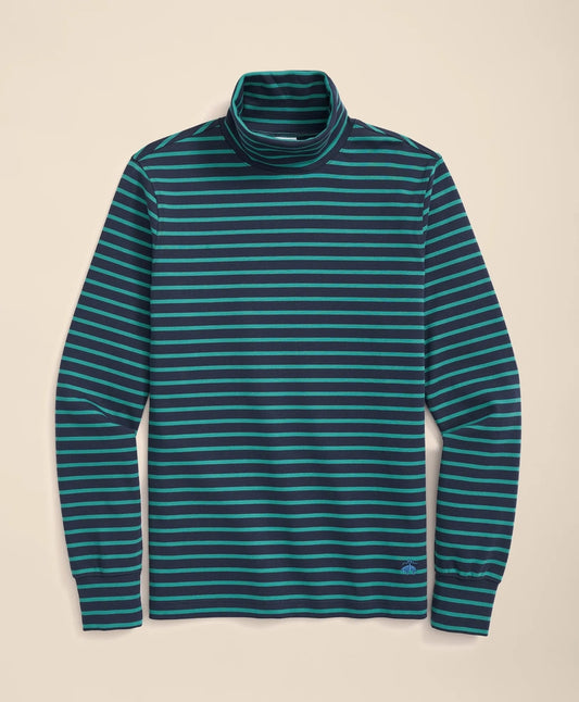 Brooks Brothers Sale Cotton Blend Striped Turtleneck