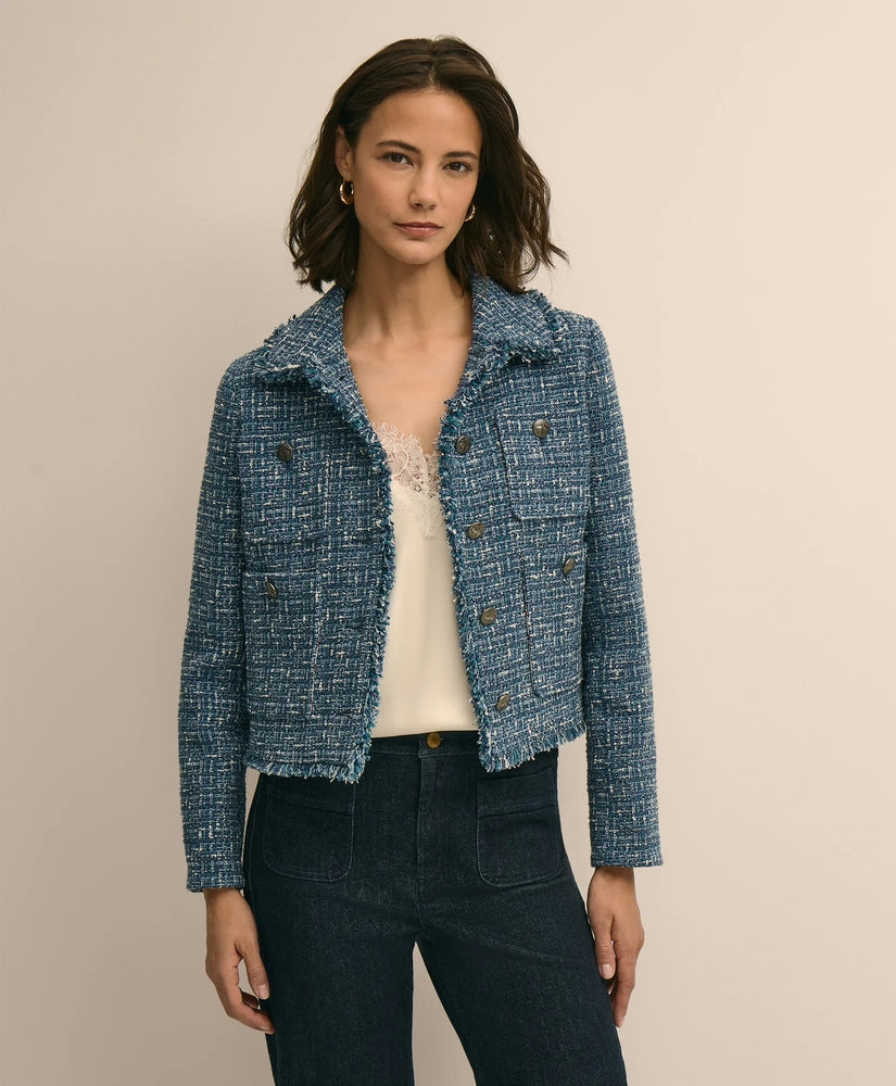 Brooks Brothers Sale Cotton Blend Tweed Jacket