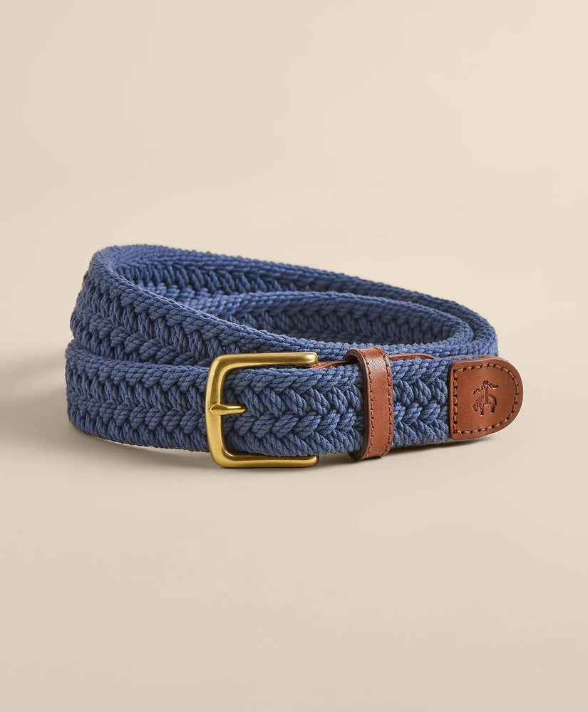 Brooks Brothers Men Cotton Braided Belt