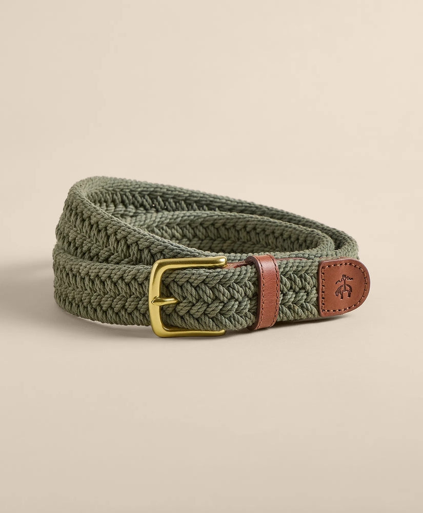 Brooks Brothers Men Cotton Braided Belt