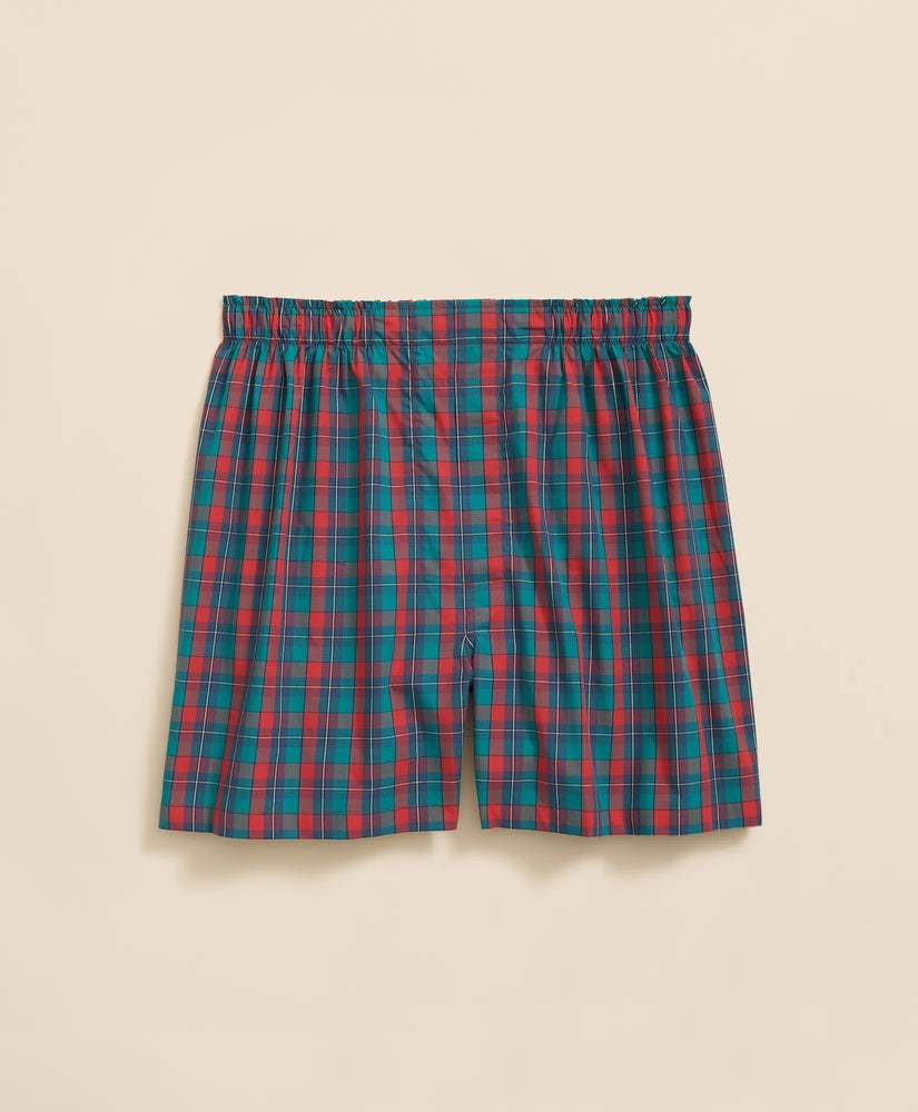 Brooks Brothers Sale Cotton Broadcloth Multi Tartan Boxers