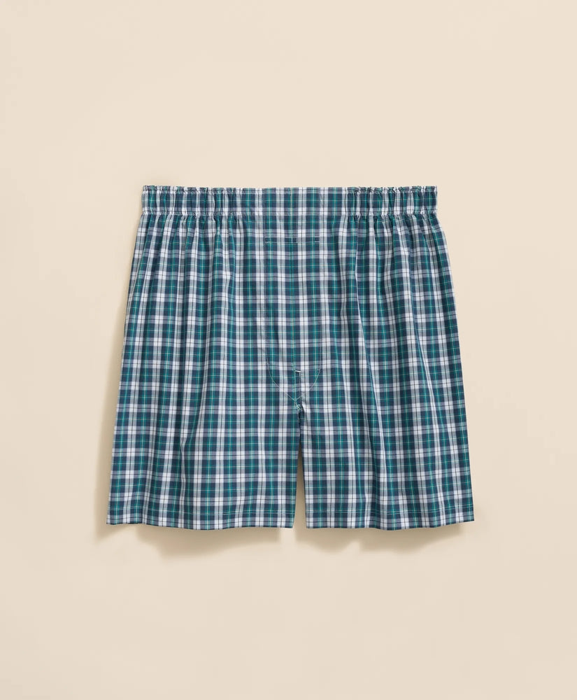Brooks Brothers Men Cotton Broadcloth Plaid Boxers