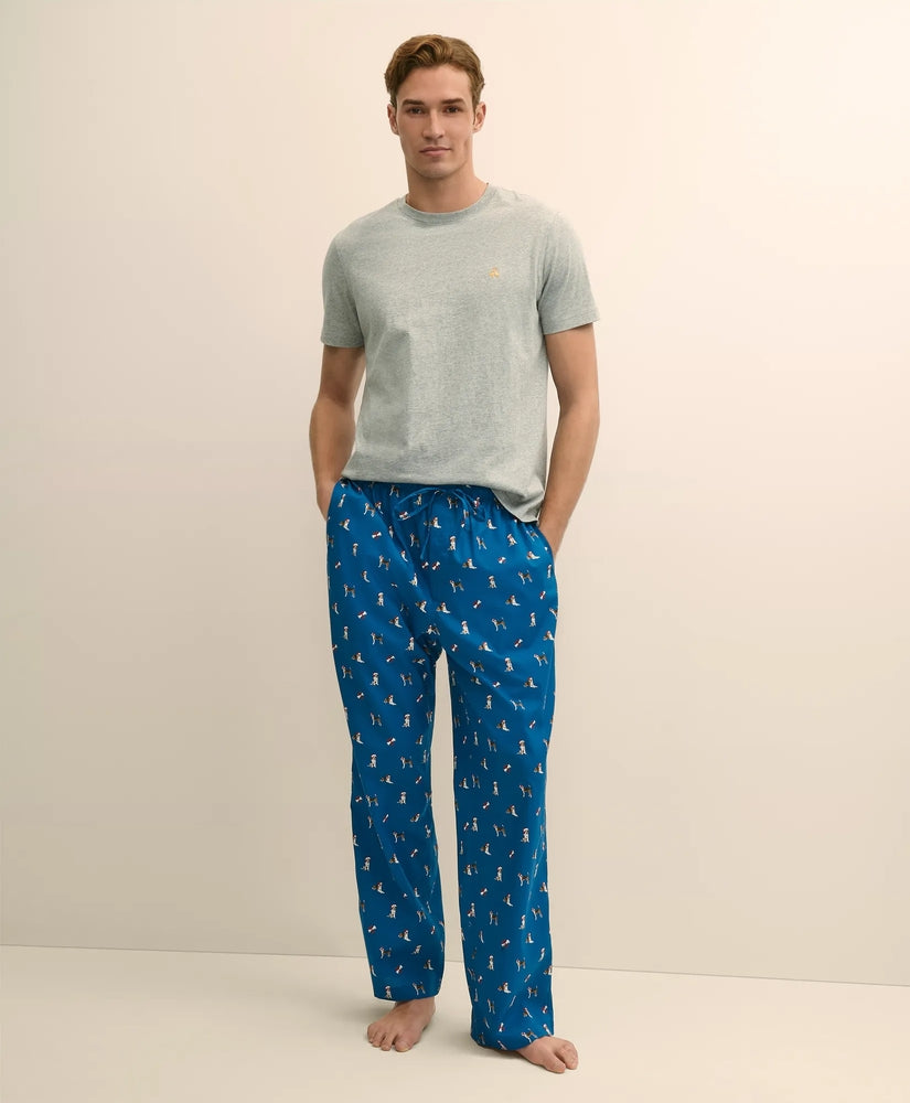 Brooks Brothers Sale Cotton Broadcloth Holiday Dog Lounge Pants