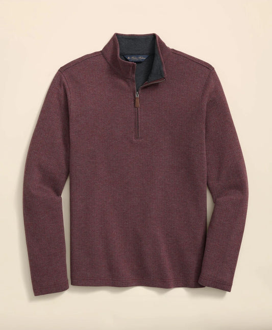 Brooks Brothers Sale Cotton Herringbone Quarter-Zip