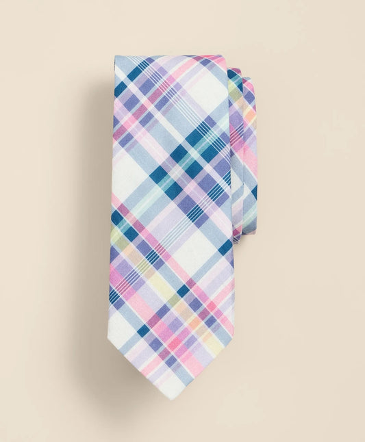 Brooks Brothers Men Cotton Madras Tie