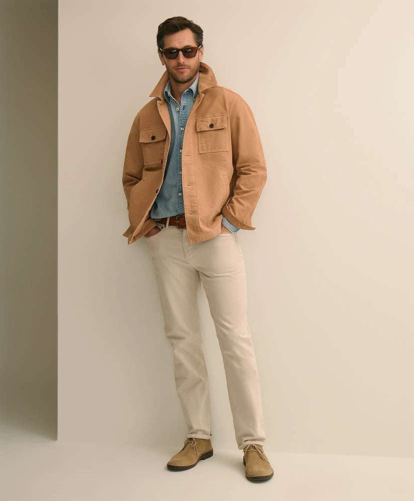 Brooks Brothers Men Cotton Military Shirt Jacket