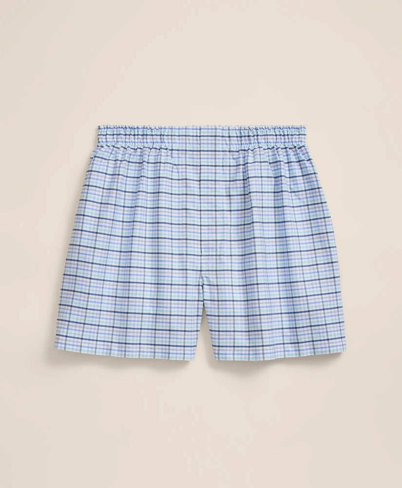Brooks Brothers Men Cotton Oxford Check Boxers