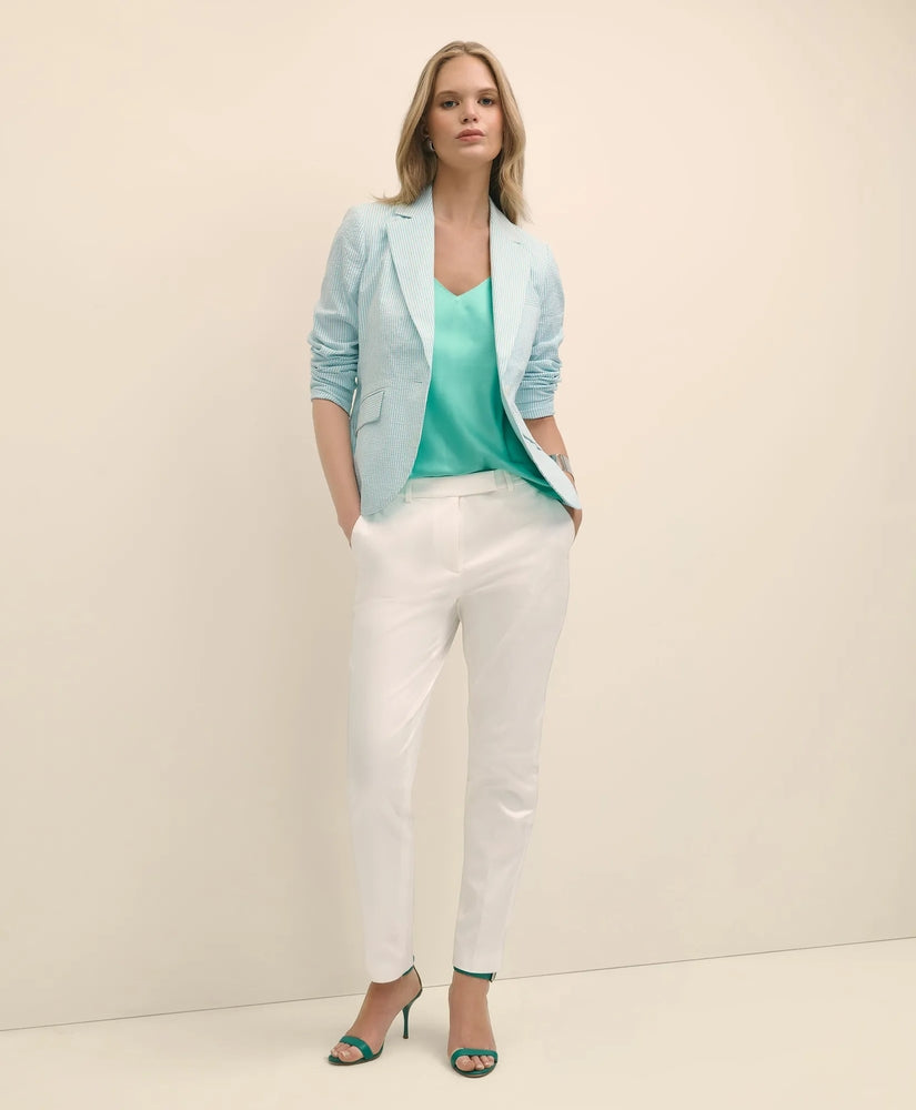 Brooks Brothers Sale Cotton Sateen Slim Pants