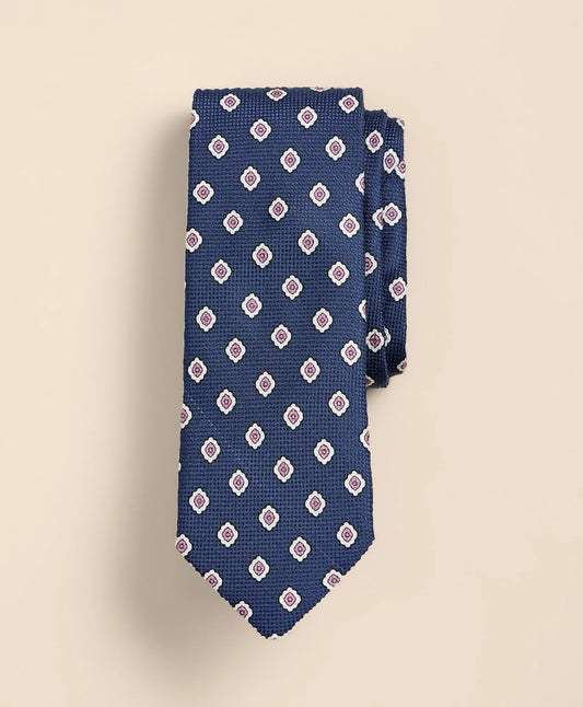 Brooks Brothers Men Cotton-Silk Stamp Tie