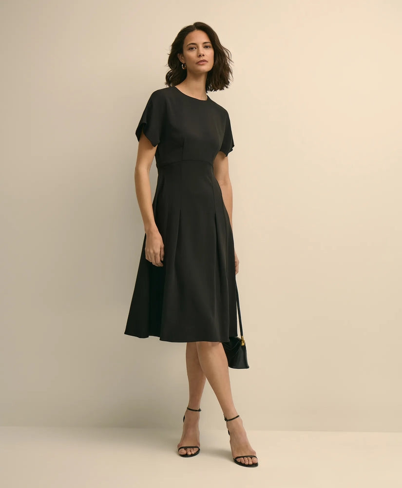 Brooks Brothers Sale Crepe Viscose Butterfly Sleeve Dress