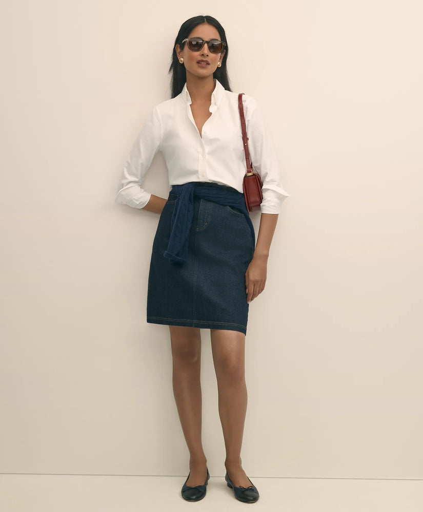 Brooks Brothers Sale Denim Straight Skirt