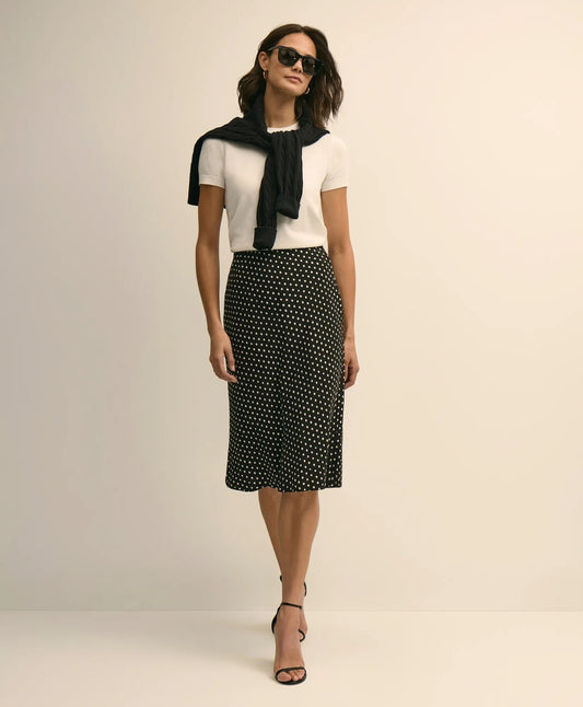 Brooks Brothers Women Dot-Print Slip Skirt