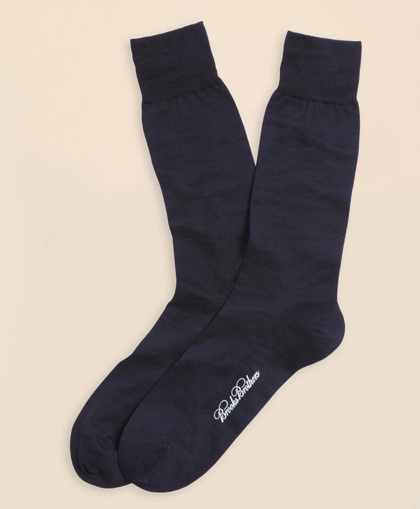 Brooks Brothers Men Egyptian Cotton Jersey Knit Crew Socks