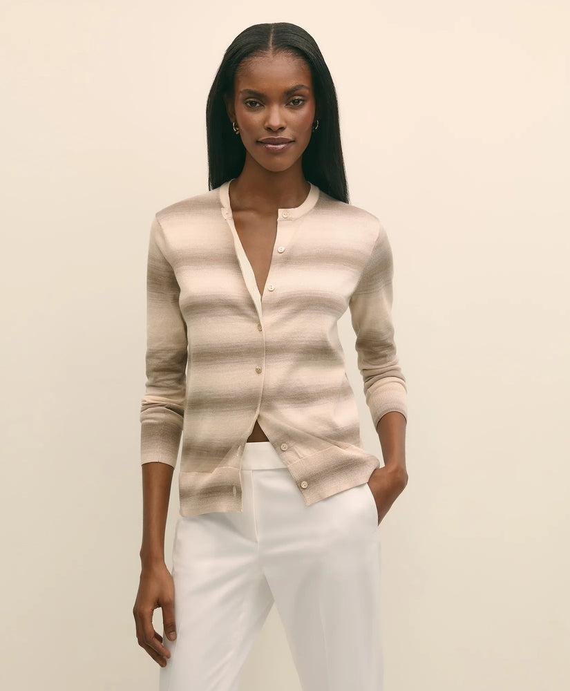 Brooks Brothers Sale Egyptian Cotton Space-Dyed Cardigan