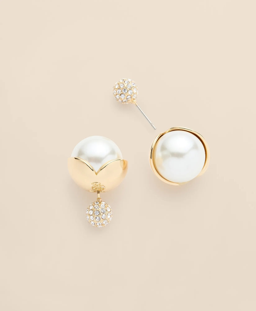 Brooks Brothers Women Faux-Pearl Ball Stud Earrings