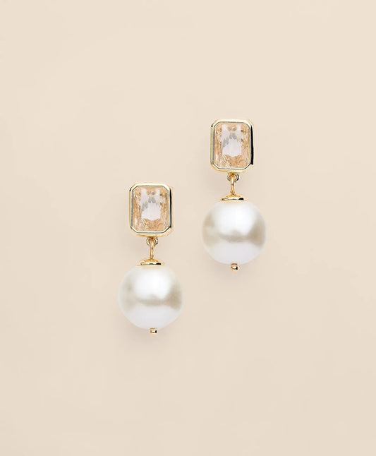 Brooks Brothers Women Faux Pearl Drop Earrings