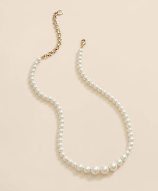 Brooks Brothers Women Faux-Pearl Gold-Plated Necklace