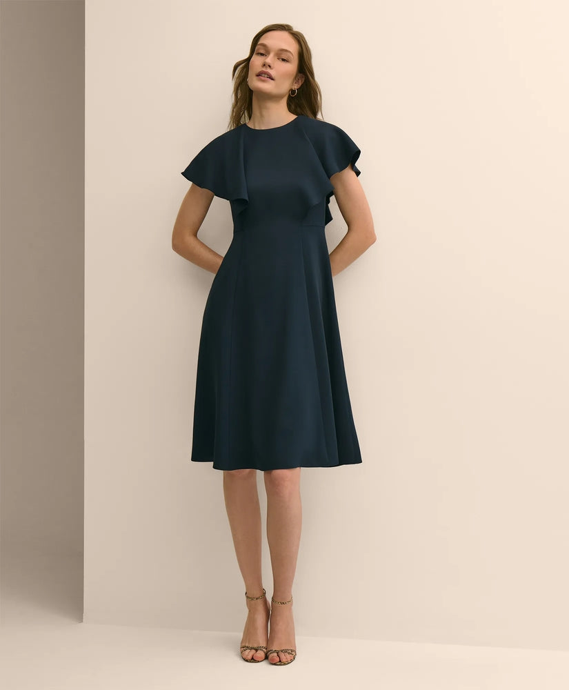 Brooks Brothers Women Flutter-Sleeve Dress