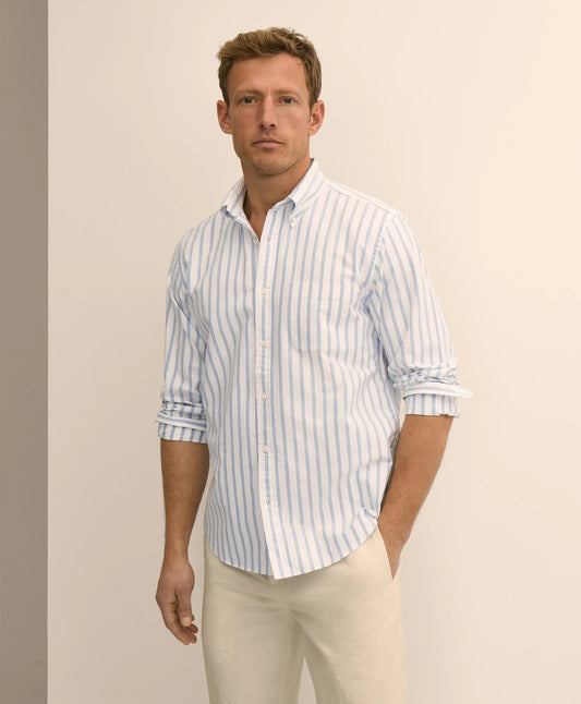 Brooks Brothers Men Friday Shirt, Oxford Regatta Stripe