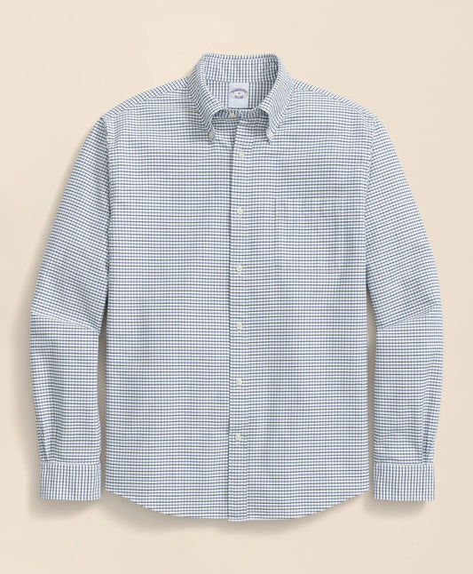 Brooks Brothers Men Friday Shirt, Oxford Tattersall