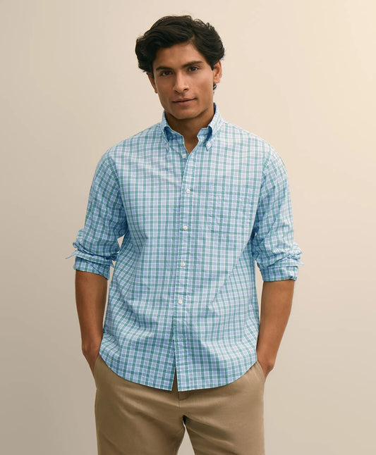Brooks Brothers Men Friday Shirt, Poplin Check