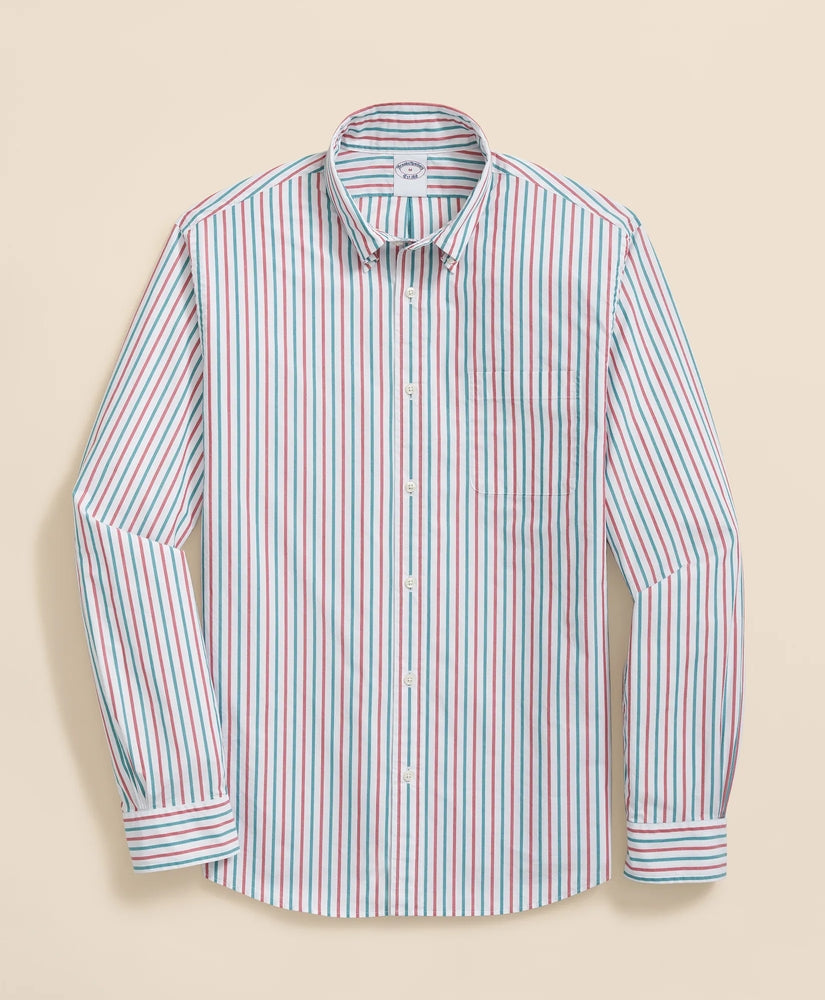 Brooks Brothers Sale Friday Shirt, Poplin Holiday Stripe