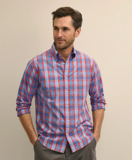 Brooks Brothers Men Friday Shirt, Poplin Plaid