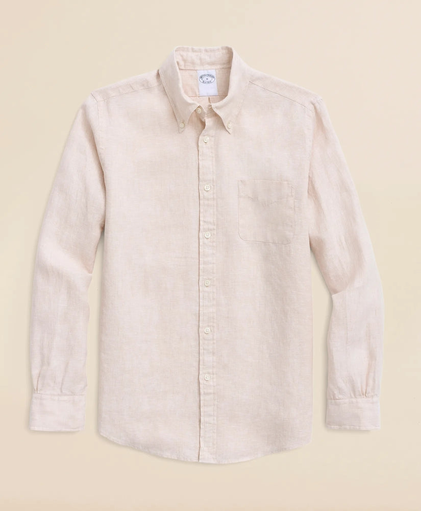 Brooks Brothers Men Irish Linen Sport Shirt