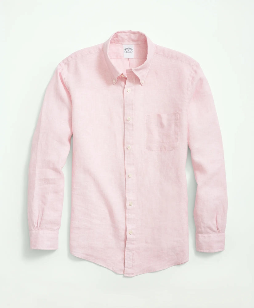 Brooks Brothers Men Irish Linen Sport Shirt