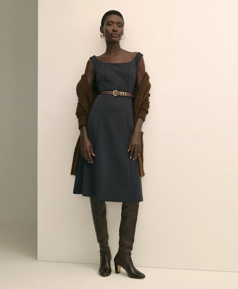 Brooks Brothers Sale Jersey Scoop Fit-and-Flare Dress