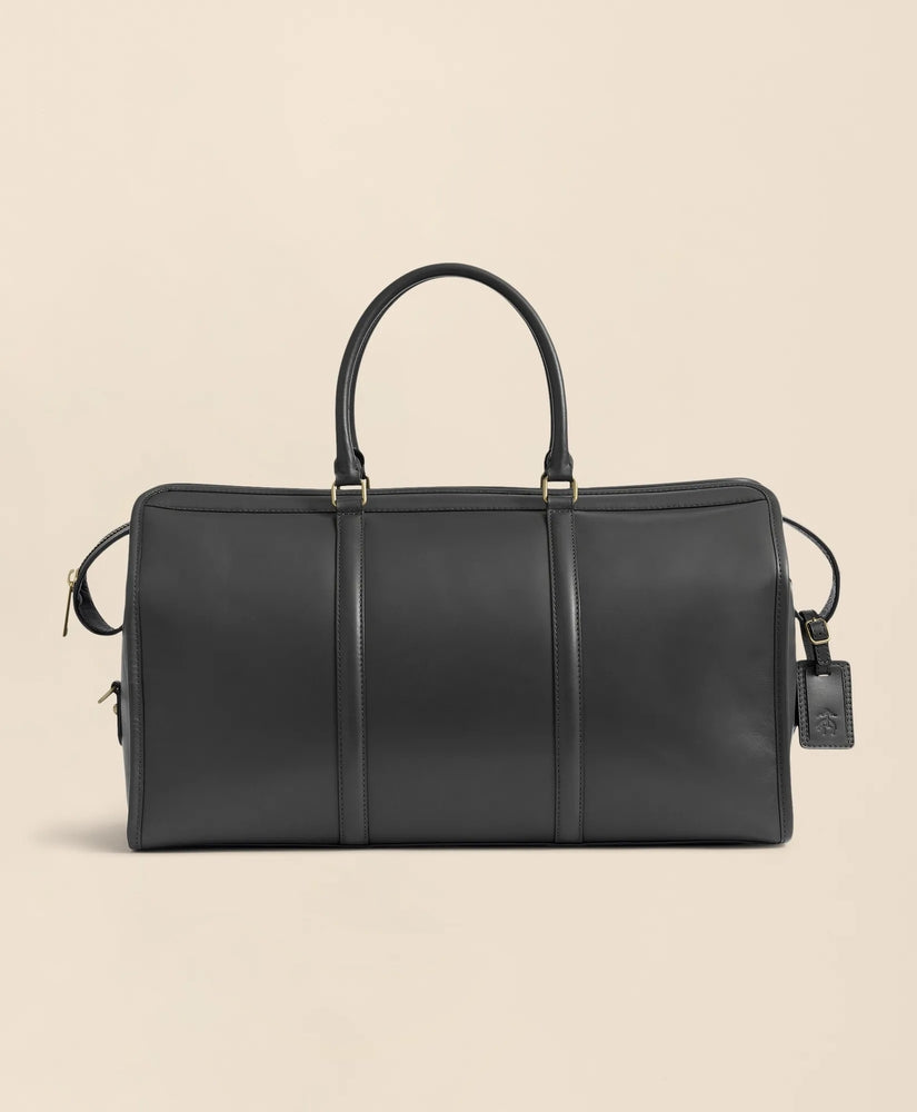 Brooks Brothers Men Leather Duffle Bag