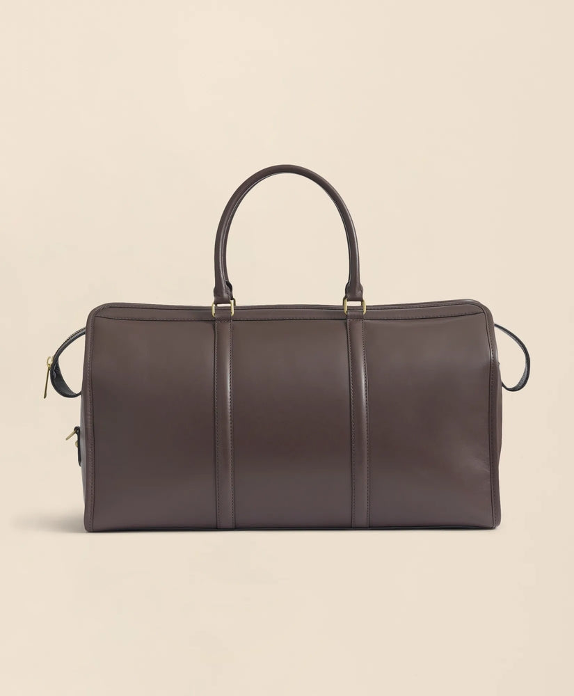 Brooks Brothers Men Leather Duffle Bag
