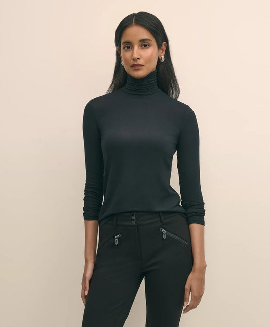 Brooks Brothers Women Lightweight Modal Cashmere Turtleneck