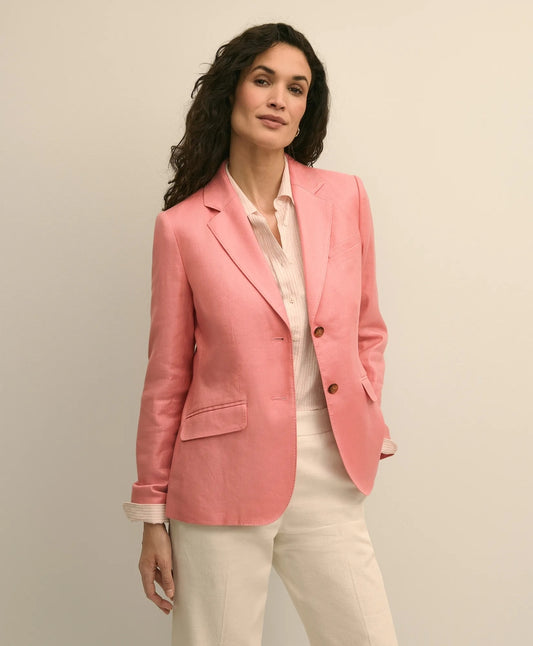 Brooks Brothers Women Linen Blend Jacket