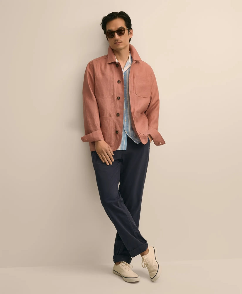 Brooks Brothers Men Linen Chore Coat