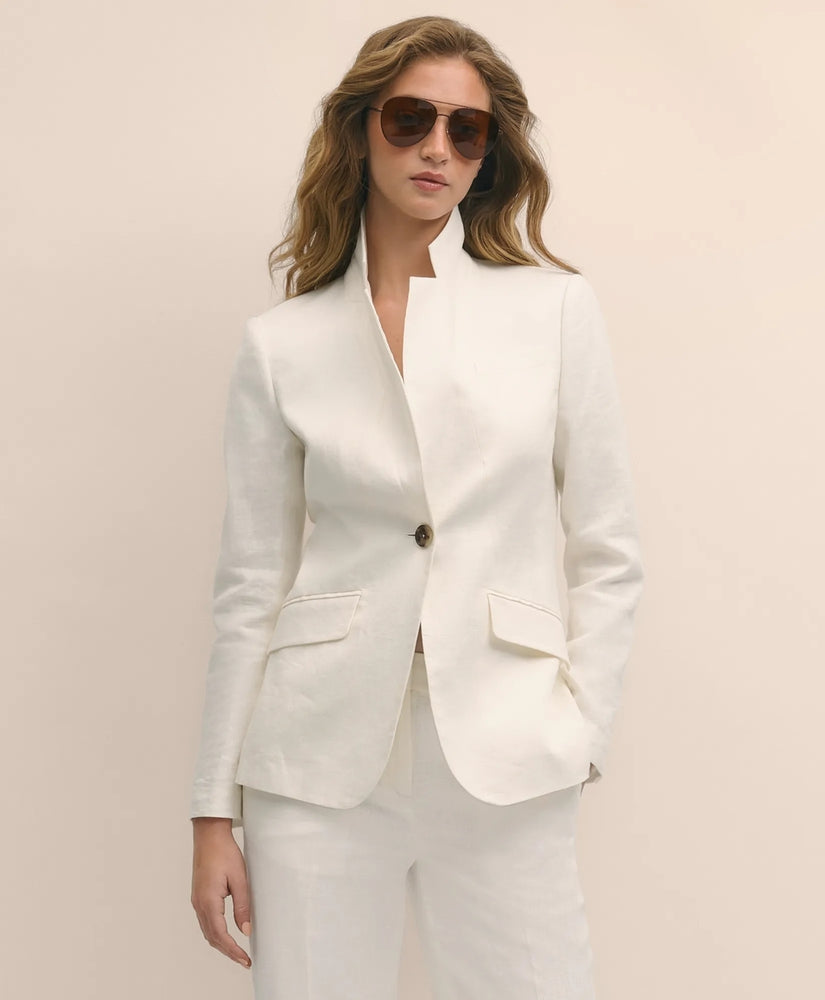 Brooks Brothers Sale Linen One-Button Notch Lapel Jacket