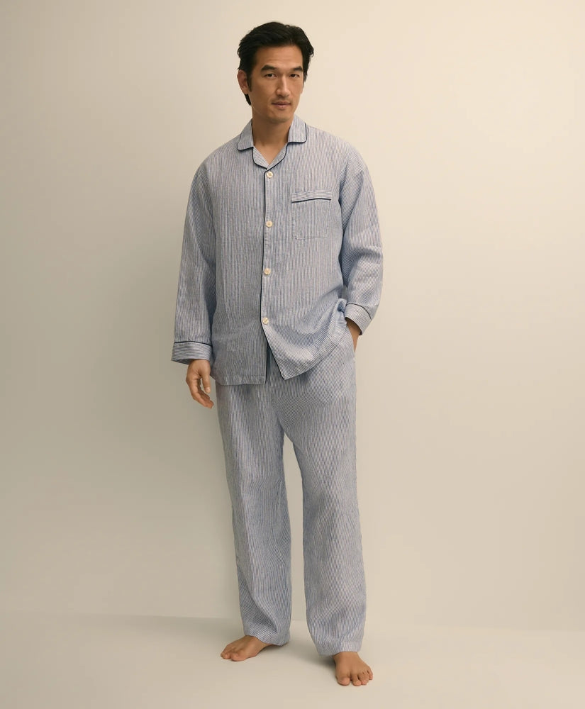 Brooks Brothers Men Linen Pajama Set