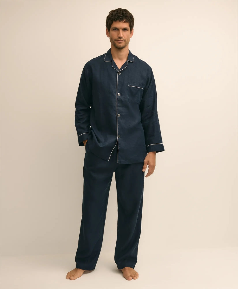 Brooks Brothers Men Linen Pajama Set